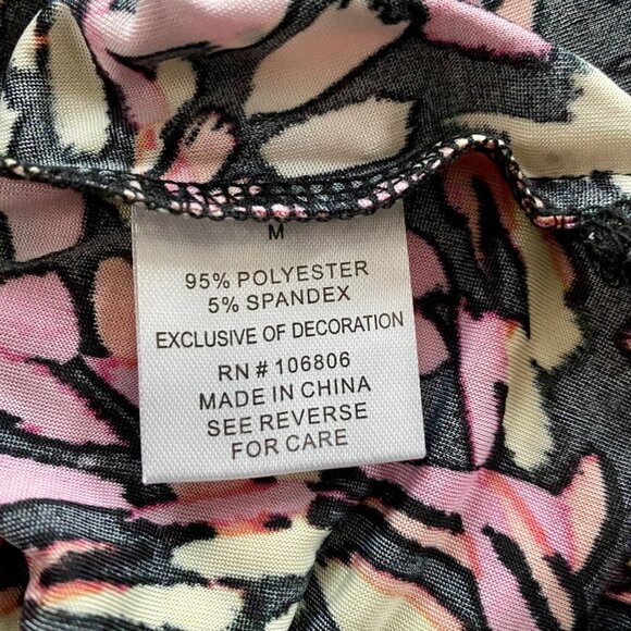 Emily Daniels Pullover Top with 3/4 Sleeves, Keyhole, Sparkle Women's Medium - Picture 8 of 9